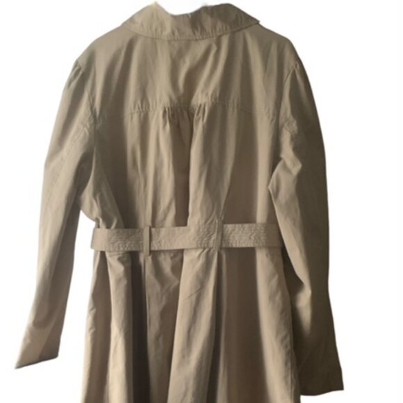 Maurices Women’s 2X 18W-20W Plus Size Tan Belted Single Breasted Trench Coat - Picture 4 of 15